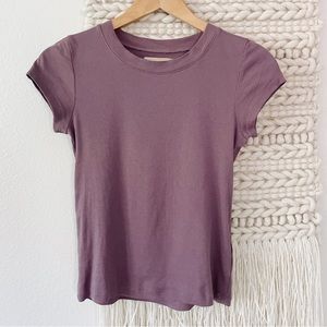 Madewell Brightside Tee In Fig
